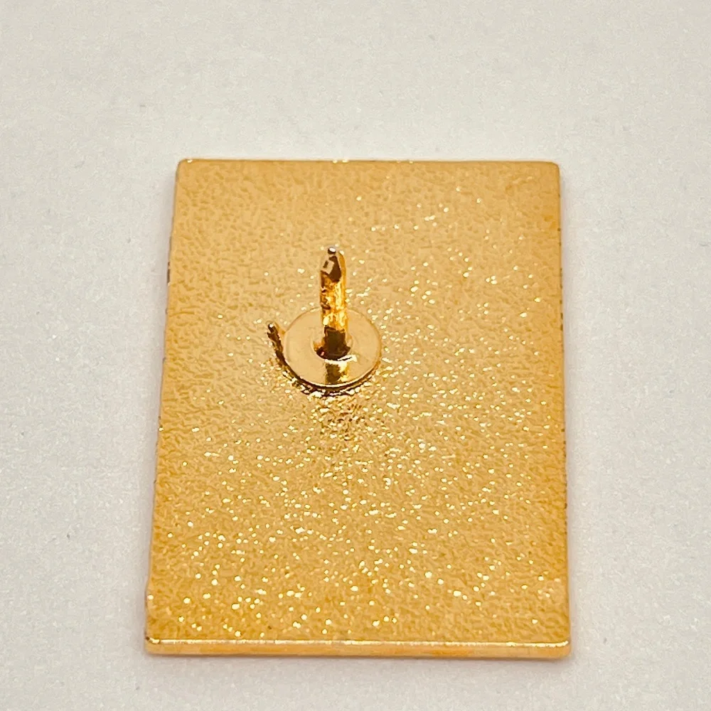 Protecting America's Dreams Star Heart Cloisonné Enamel Gold Tone Lapel Pinback